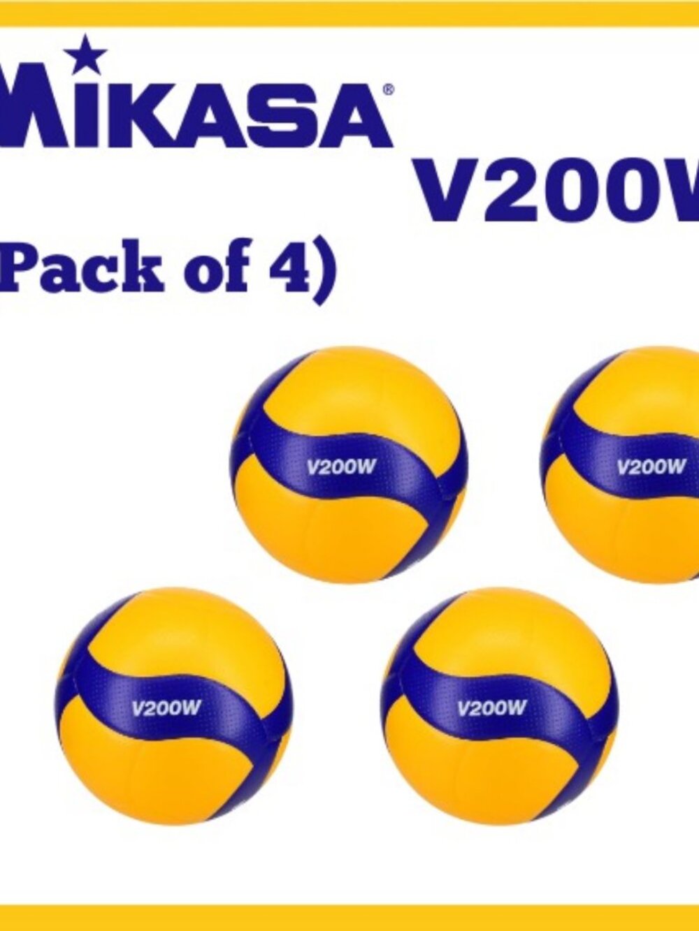 Mikasa Volleyball Mikasa V200W Volleyball Size 5 pack of 3